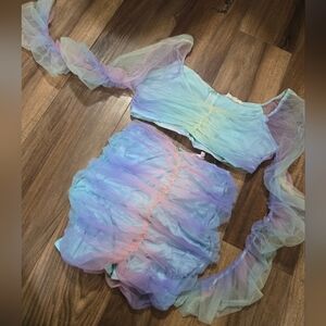 Pastel Ruffled Women's Set